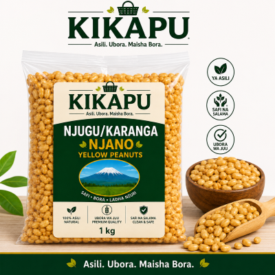Njugu Karanga Nyeupe (Peanuts), 1kg
