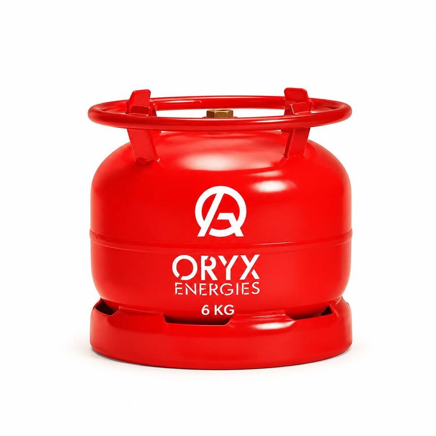 (REFILL) ORYX Gas Cylinder, 6kg / Mtungi wa Gesi ORYX, 6kg