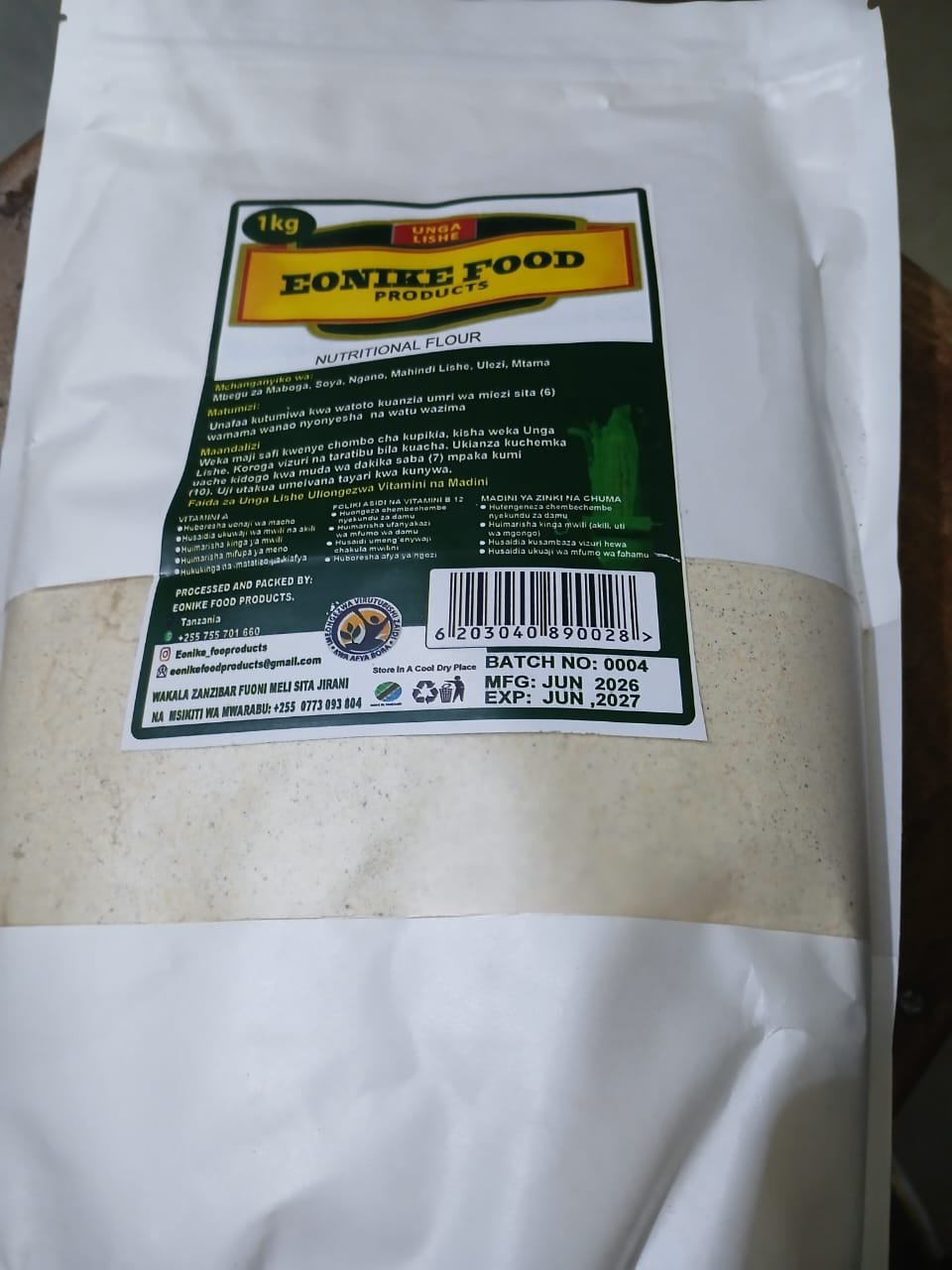 Nutritional Corn Flour (Unga wa Mahindi Lishe), 1kg