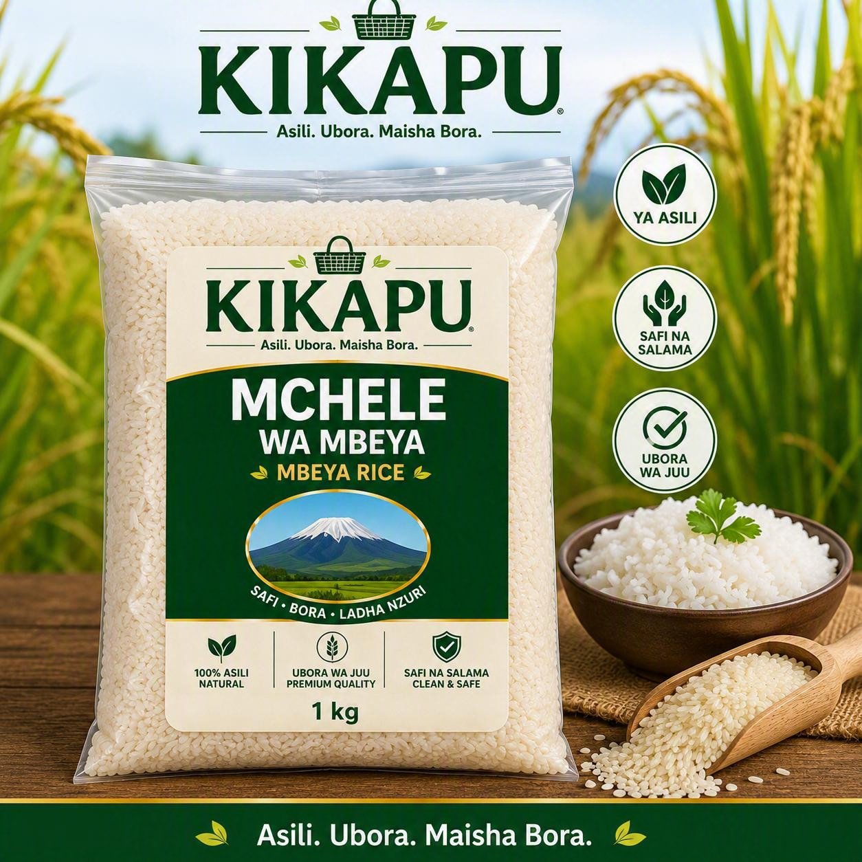 Mchele wa mbeya grade 2 (Rice), 5kg