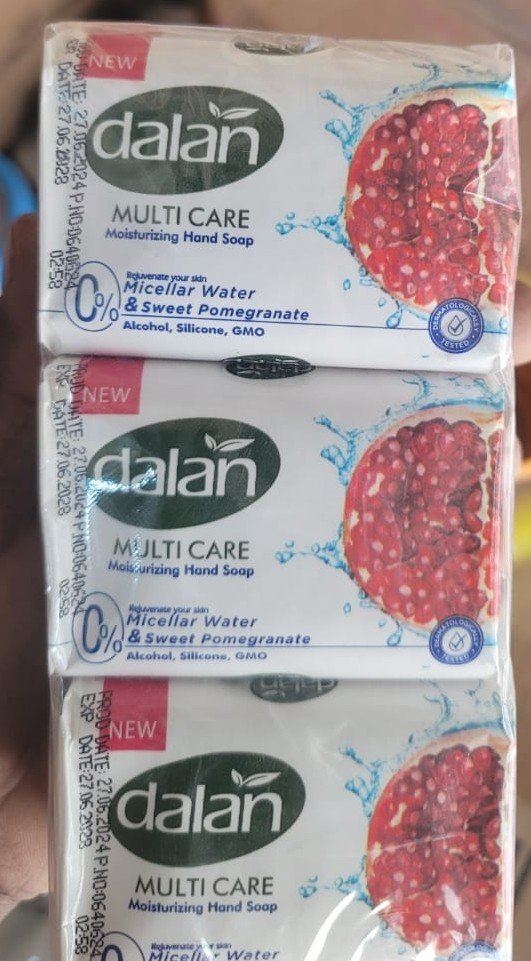 Dalan  Sweet Pomegranate  Multi Care Moisturizing Milky Soap – 6 Pieces (6 × 45 g)
