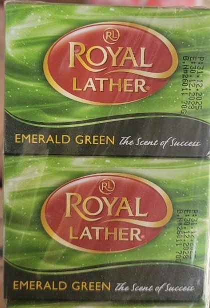 Royal Lather Emerald Green Soap, 6 packs