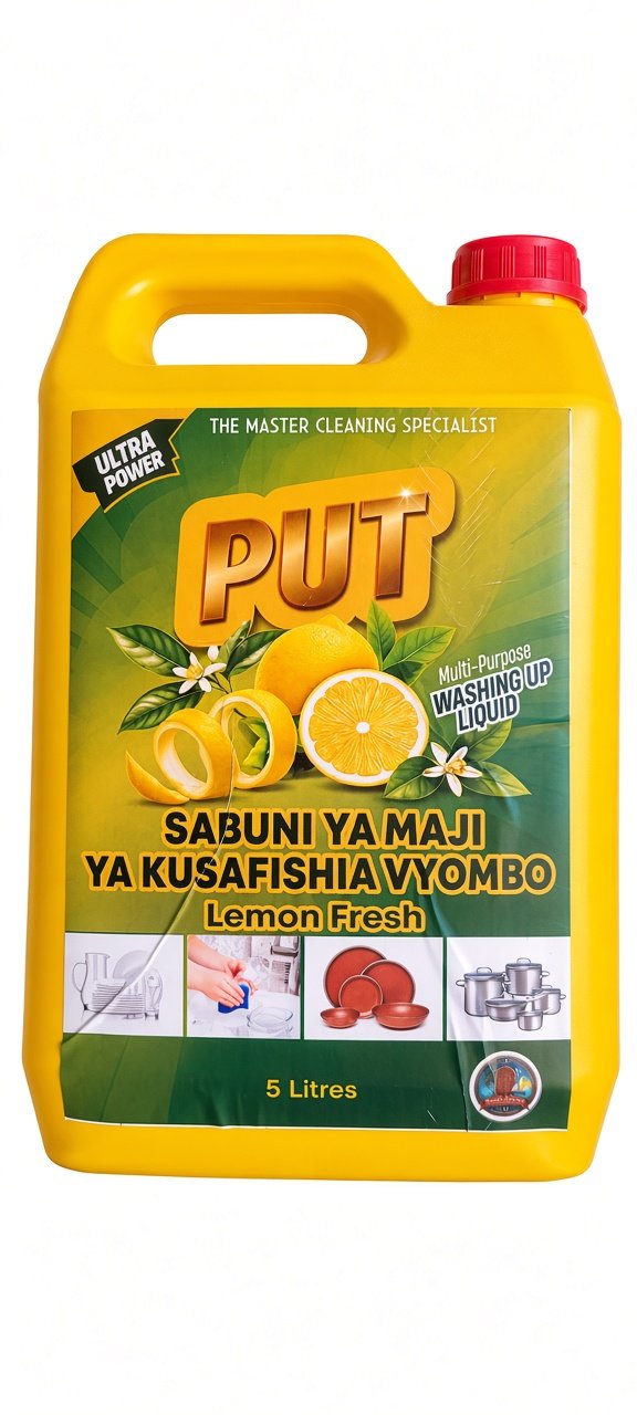 Sabuni ya Maji ya Kusafishia Vyombo Lemon Fresh, 5l
