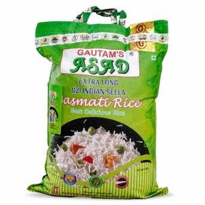Asad Extra Long Grain Indian Basmati Rice (Mchele wa Basmati wa Asad kutoka India, Punje Ndefu)– 5 KG