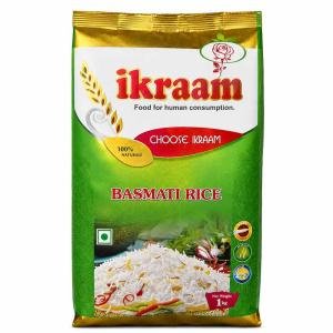 Ikraam Basmati Rice  (Mchele wa Basmati wa Ikraam), 1KG