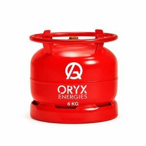 (REFILL) ORYX Gas Cylinder, 6kg / Mtungi wa Gesi ORYX, 6kg