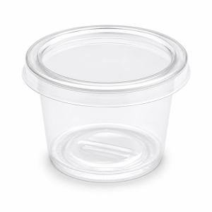 Transparent Disposable Cups with Lid  (Vikopo vya Plastiki ),30ml, 100pcs